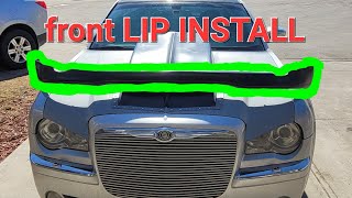 chrysler 300c  hemi front lip install