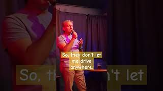 🚗😅 NOT ALLOWED TO DRIVE STANDUP JOKE #standupcomedy #funnyshorts #comedy