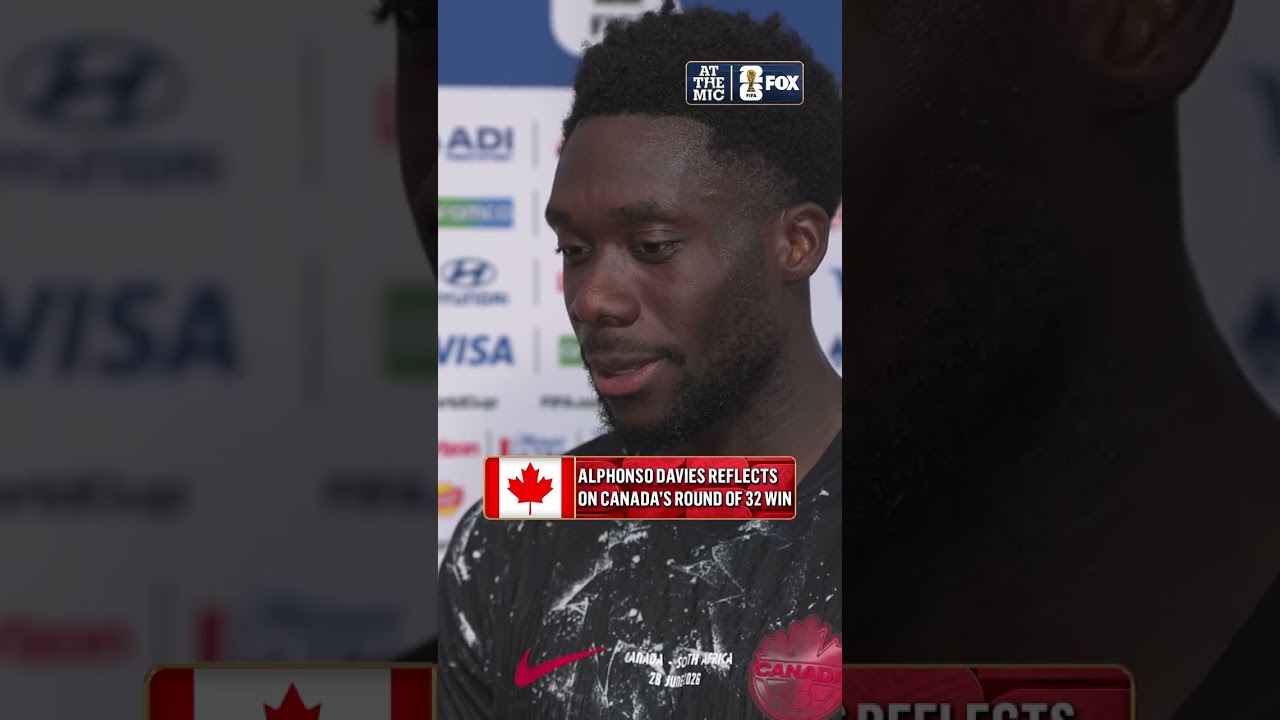 Alphonso Davies tells Katie Shanahan how much this win means 🇨🇦