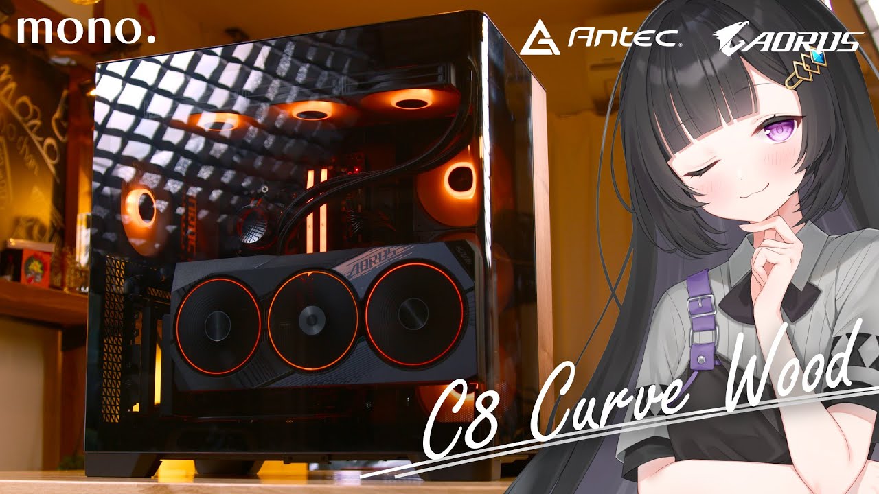 The most stylish pillarless | Antec C8 Curve Wood build, a gaming