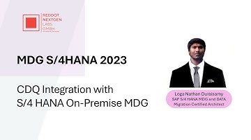 SAP Master Data Governance (MDG) | MDG S/4HANA 2023 | CDQ integration with S/4 HANA On-Premise MDG
