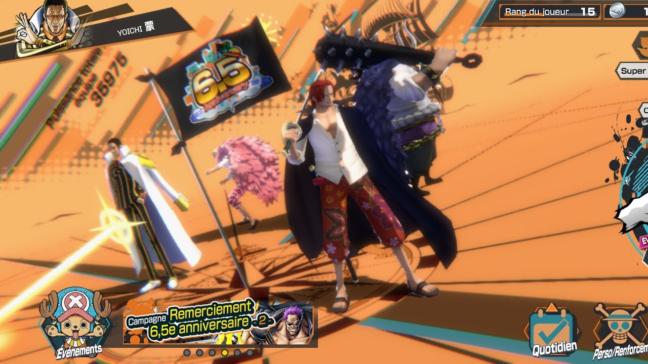 Compte Jeu OPBR (One Piece Bounty Rush) Sur Android – Niveau Avancé