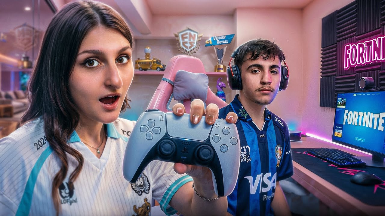 24H avec un JOUEUR PRO FORTNITE 🎮