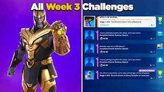 Fortnite All Week 3 Challenges Guide Epic and Legendary Quests