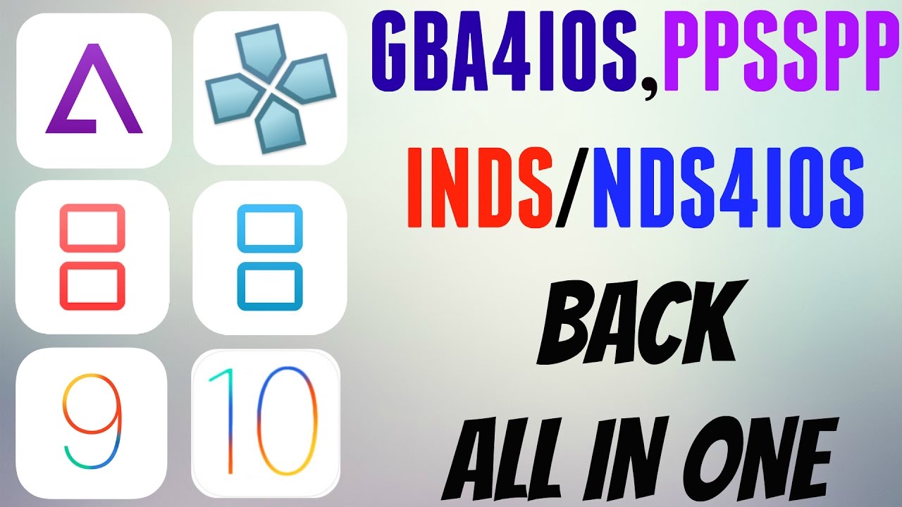 NEW! NDS,GBA,PS1,SNES EMULATOR ON IOS 10! NO JAILBREAK/NO PC (NEWGAMEPAD)