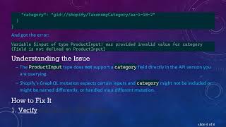 How to Update category on Shopify Products Using GraphQL