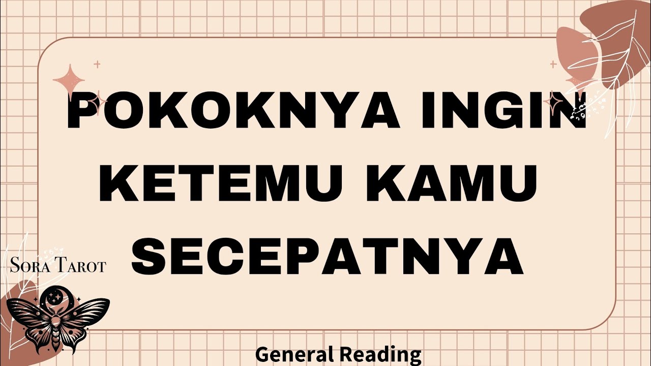 INGIN KETEMU KAMU SECEPATNYA
