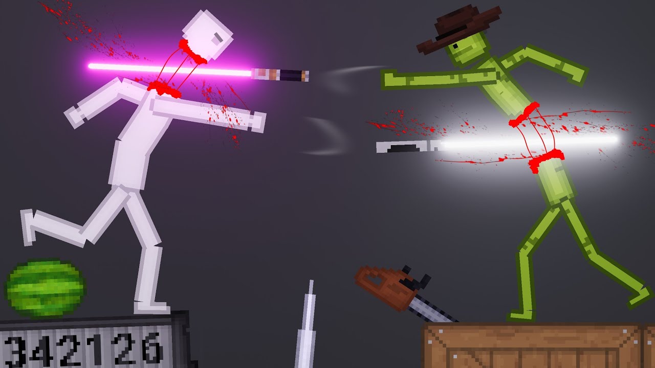 People Throwing Lightsabers At Each Other In People Playground (57)