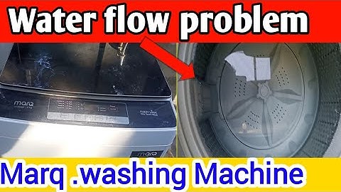 Marq washing machine//watere over flow