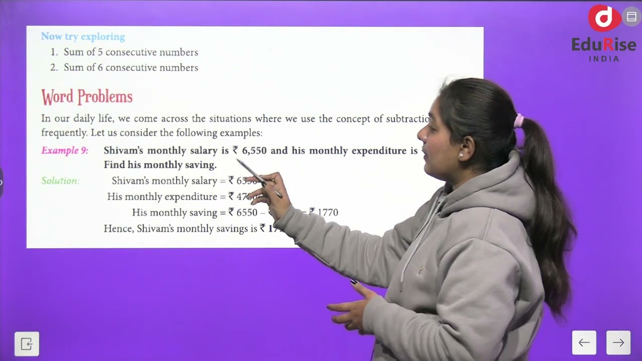 EDURISE INDIA CONCEPTS OF MATHEMATICS CLASS 5 CHAPTER 4 ADDITION AND SUBTRACTION ON LARGE NUMBERS