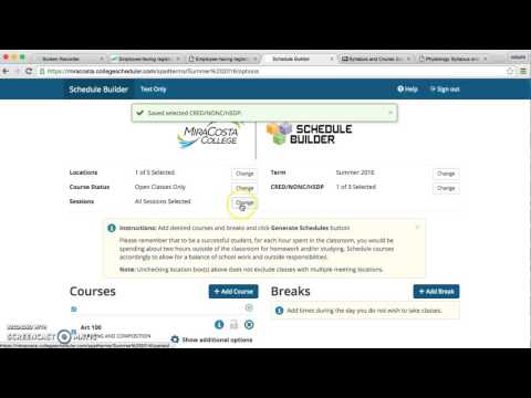 How to Use MiraCosta Schedule Builder to Enroll Classes Online