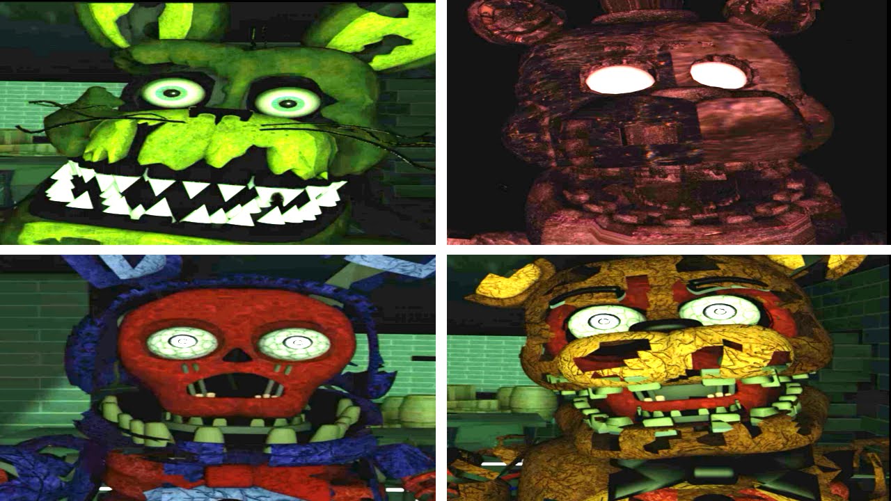 Fixed Withered Foxy Jump scare (Fred bear's Family Diner)