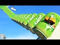 GTA 5 🐸 Huge Cans Ramp Parkour