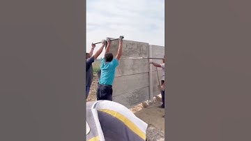 Installation process of cement board fence