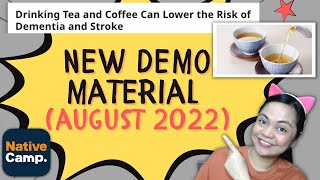 Native Camp DEMO MATERIAL August 2022 | Daily News  Drinking Tea and Coffee Textbook Walkthrough