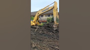 Excavator estafet tanah lembek...#shorts #alatberat