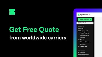 Spaceship Pro Tutorial: How to get a free quote from worldwide carriers? ( E-commerce Logistics)