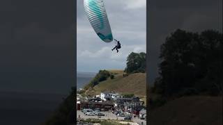 Swooping above Kåseberga harbour on my Moustache 22 ?? @luftikustv #Kåseberga