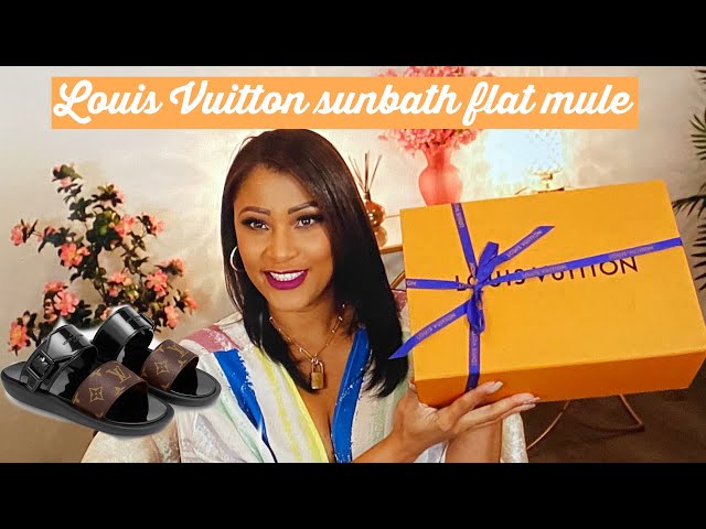 Louis Vuitton LV Sunbath flat mules Black Rubber ref.204246 - Joli Closet