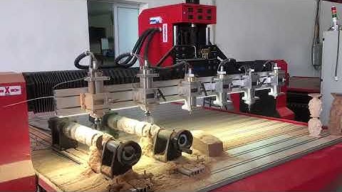 Trục xoay A kết hợp trên máy cnc khắc gỗ 3d