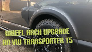 Vw Swamper Wheel Arches Fitted To My Transporter T5