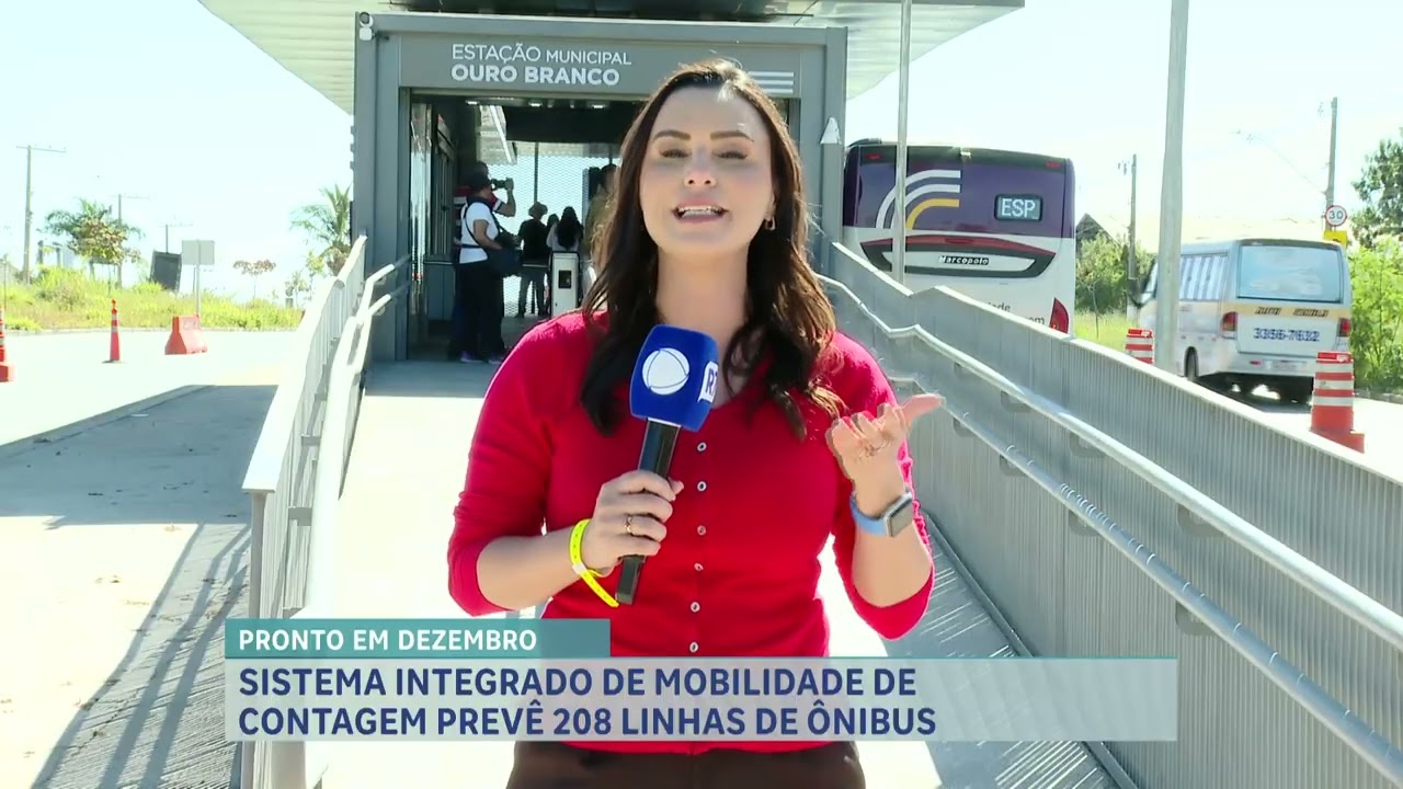Prefeita de Contagem (MG) visita obras do novo sistema integrado de mobilidade urbana