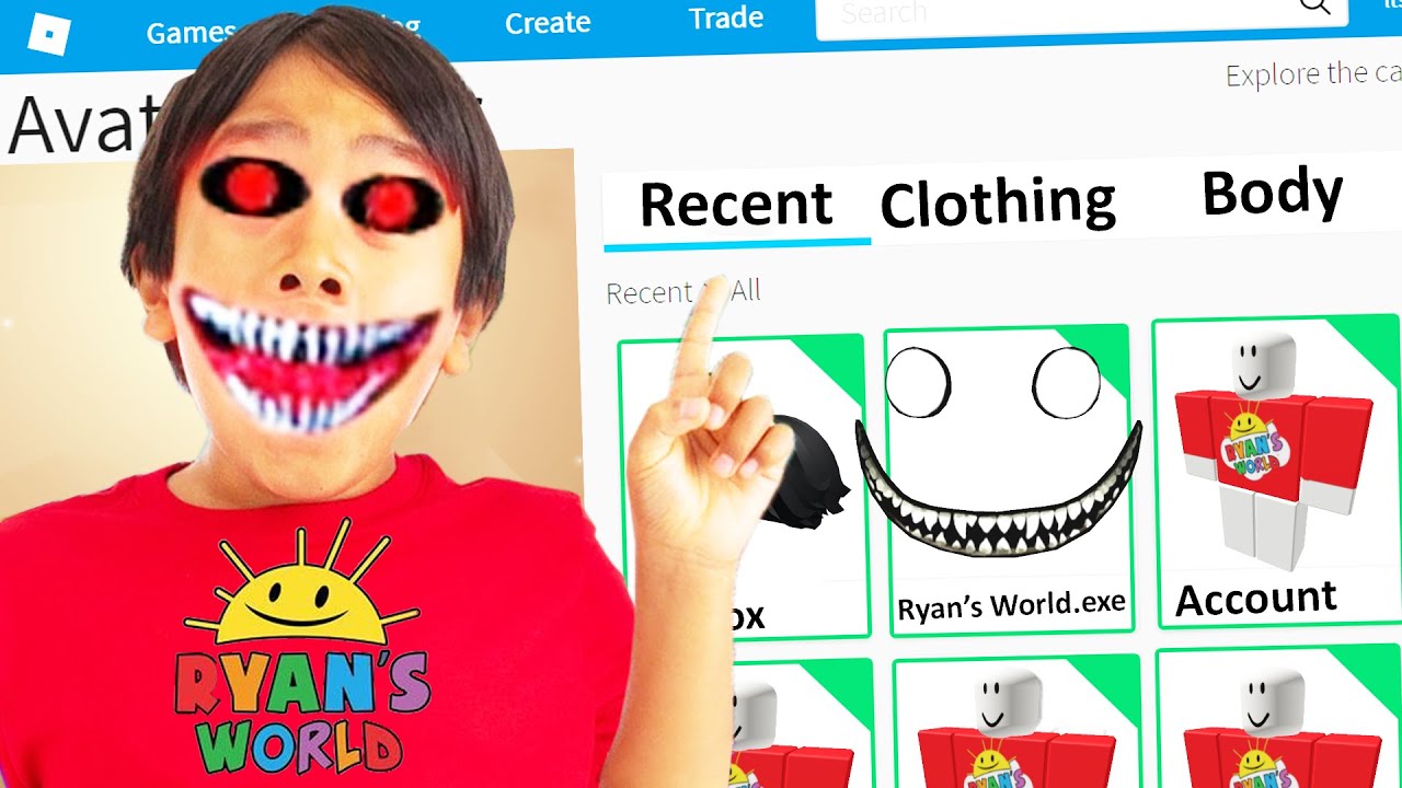 MAKING RYAN'S WORLD.EXE a ROBLOX ACCOUNT at 3AM! (EVIL RYAN'S WORLD