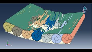 Simulation air blast load over aluminum sandwich structure with inner energy absorbers in abaqus