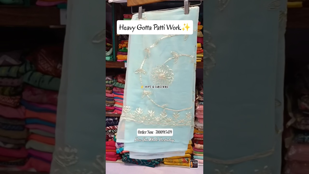 ✨ Golden Saree Goals! Must-Have Gotta Patti Saree for Diwali & Wedding Season 2025 | 