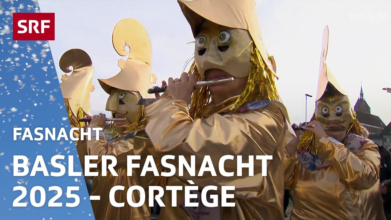 Basler Fasnacht 2025 - Cortège: Piccolo-Klänge und bissige Sujets | Fasnacht | SRF