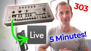 How to Make a TB 303 Acid Line in Ableton Live (STOCK plugin & FREE Patch) - Under 5 minutes