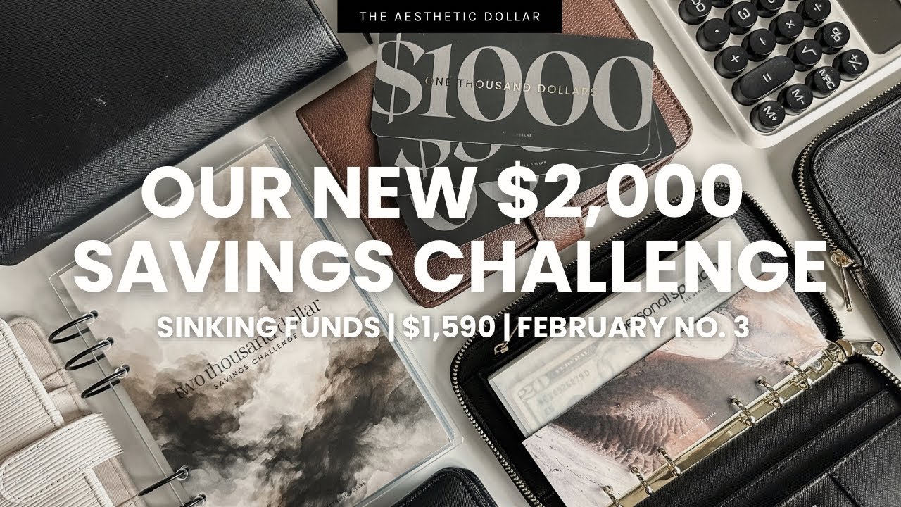 Cash Stuffing ✨ $1,590 | Sinking Funds + New $2,000 Savings Challenge