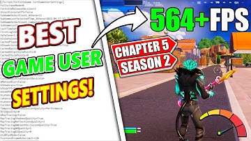 Best Game User Settings in Fortnite Chapter 5 Season 2! 🚀(Reduce Input Delay + FPS BOOST!)