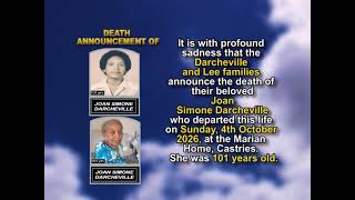 Joan Simone Darcheville ~ Short Obituary