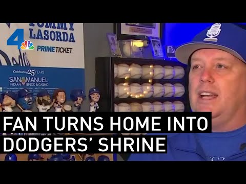 Dodgers Super Fan Transforms Home Into Live-In Museum | NBCLA