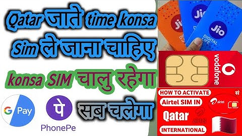 qatar me konsa sim chalta hai।Qatar konsa sim leke Jana chahiye#Qatar#vodafone#airtel#india#Qatarsim