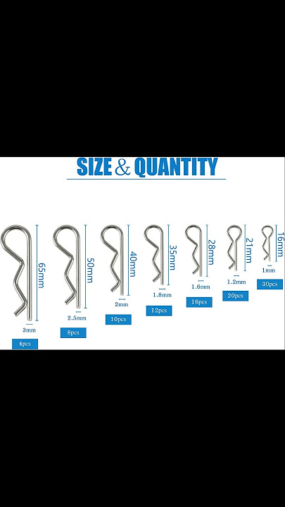 BESTYCHAO 100pcs Stainless Steel Cotter#shortvideo