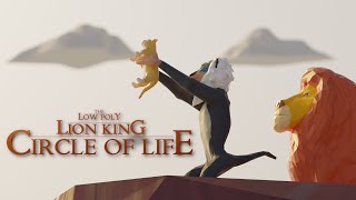 The Low Poly Lion King - Circle Of Life Cg Animated Short Video By Dharma Made In Blender 3D