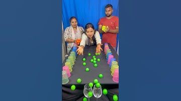 Amazing ball pouring family challenge #sort #game