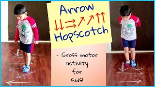 Arrow jumping game | Gross motor skill activity for toddlers
