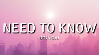 Doja Cat - Need To Know