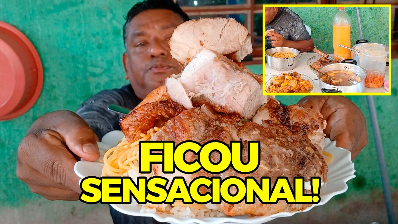PERNIL ASSADO NA AIRFRYER, FRANGO AO MOLHO - OLHA ESSE ALMOÇO! HOMEM GULOSO