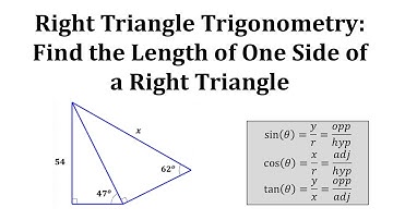Find the Length of the Hypotenuse of One Right Triangle Using Two Right Triangles