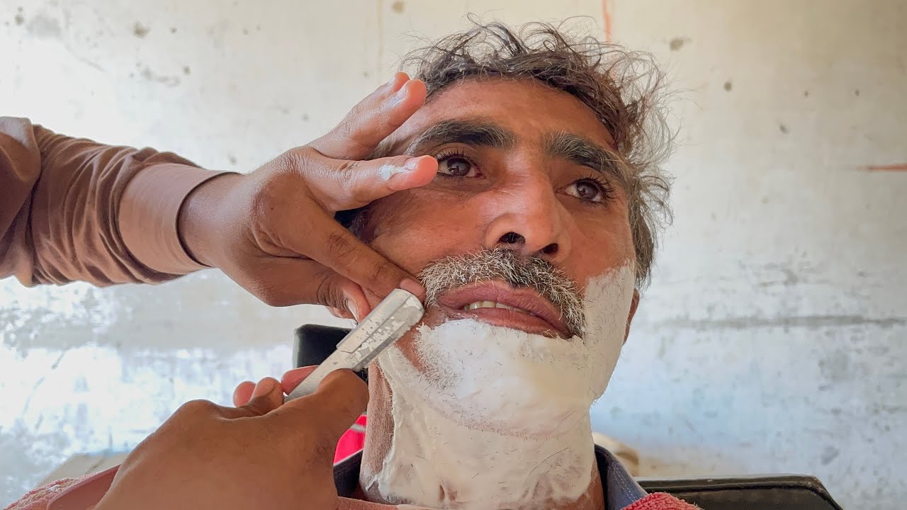 Perfect Clean Beard Shave with Razor | Satisfying Beard Grooming Transformation