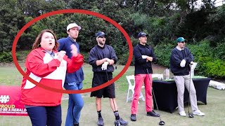 You wouldn’t believe the sound this golf ball made!