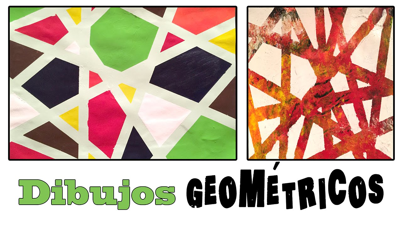 Cuadro abstracto geométrico : Dibujo para niños 