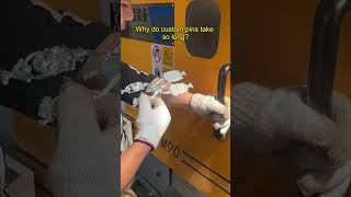 Check how enamel pins are made! We are a professional enamel pin manufacturer#factoryproducts