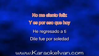 Video thumbnail of "Los Temerarios - Solo Te Quiero a Ti KARAOKE"