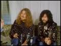 Capture de la vidéo Led Zeppelin - Jimmy Page & Robert Plant Interview (New York 1970)