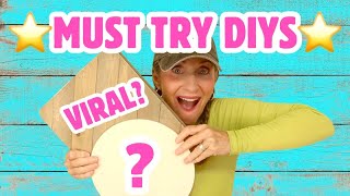 Must Try DIYS using Walmart craft supplies! Wood, Paper, Canvas and Pool Noodles